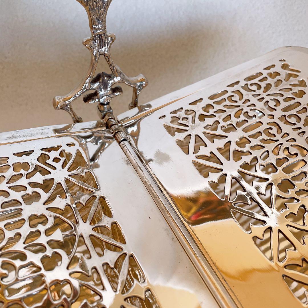 銀器 英国 シルバープレート ビスケットウォーマー