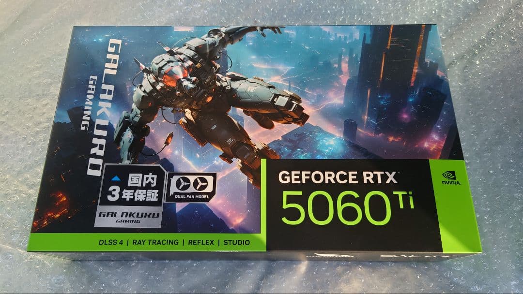 タムタムGALAKUROGEFORCE RTX5060Ti 8GB 未使用