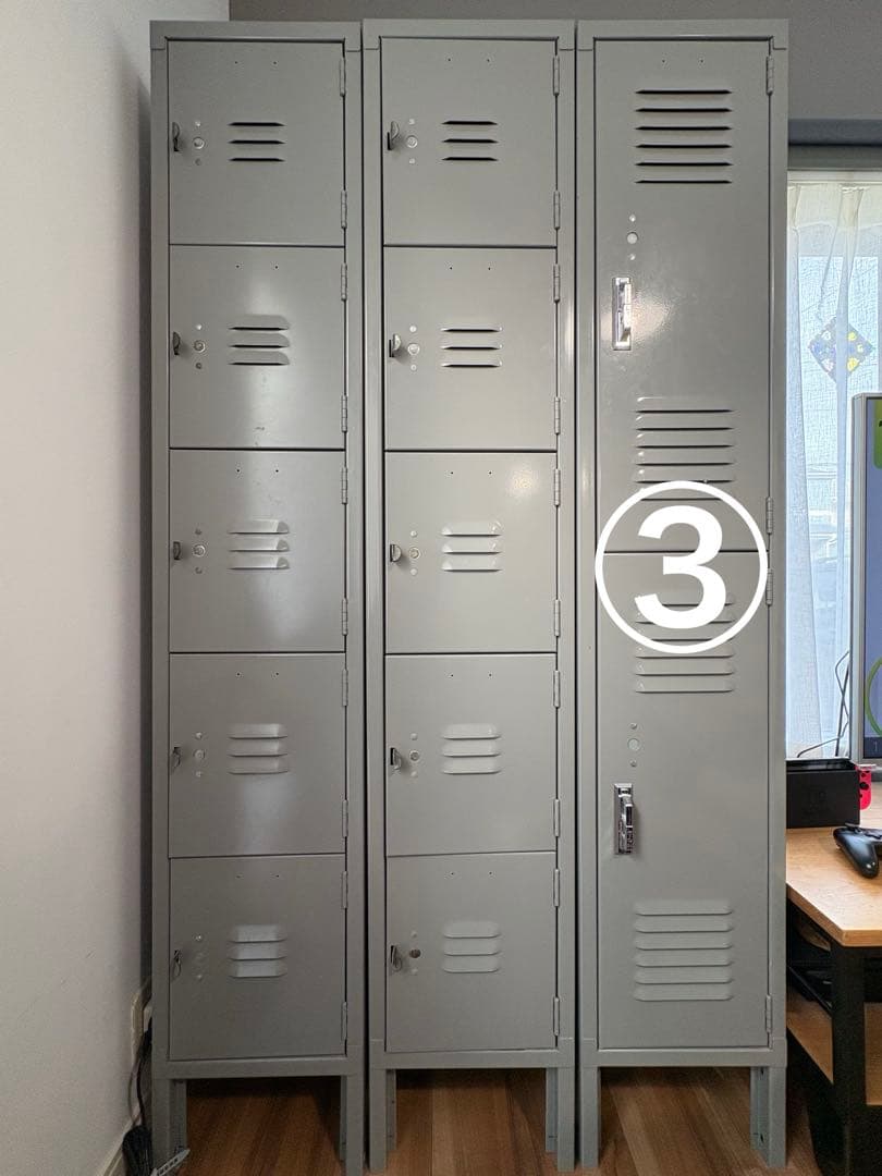 lyon ロッカー③グレー2段　パシフィックファニチャー　PFS