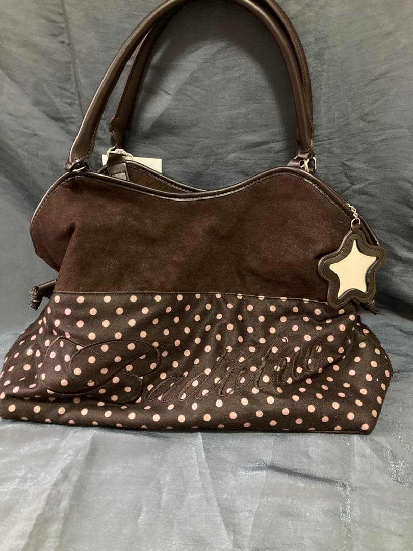 BadBlue ブラウン ドット トートバッグ