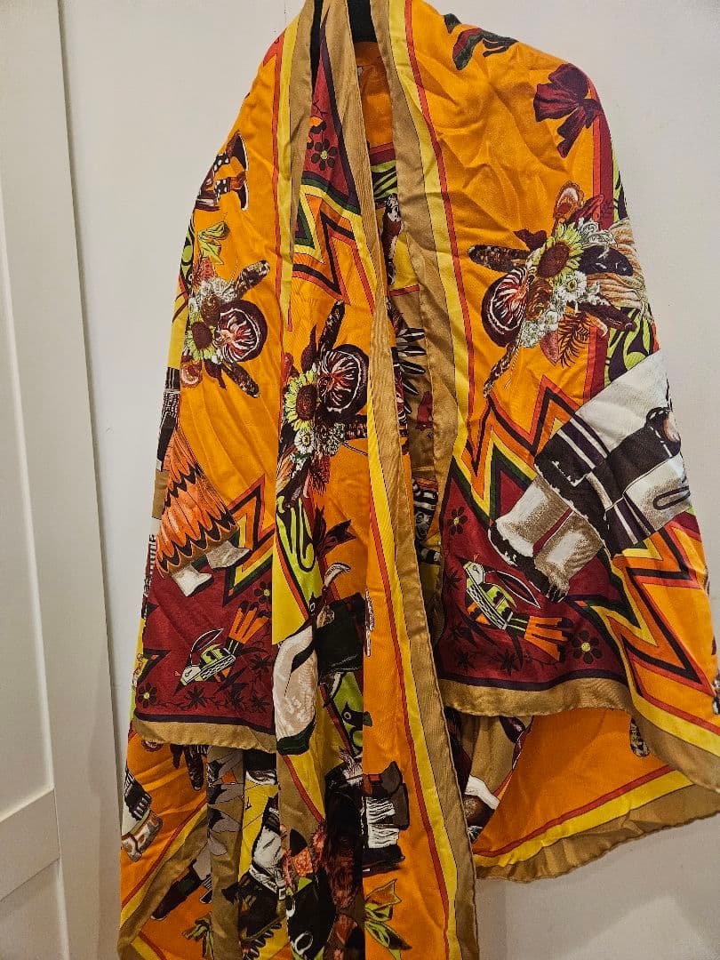 HERMESエルメス　カレ140カチナ インディアン守り神シルクストール