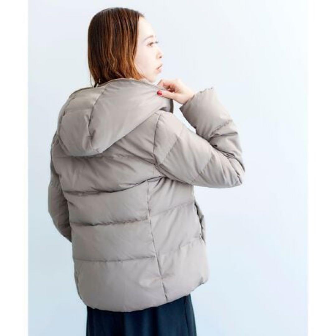 le. coeur blanc ルクールブラン ファーフードショートダウン モカ