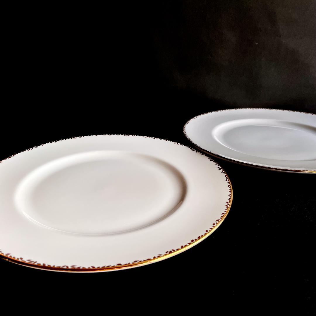 ★新品未使用　超美品 ★ゴールドリーフ　ディナー皿　2枚セット