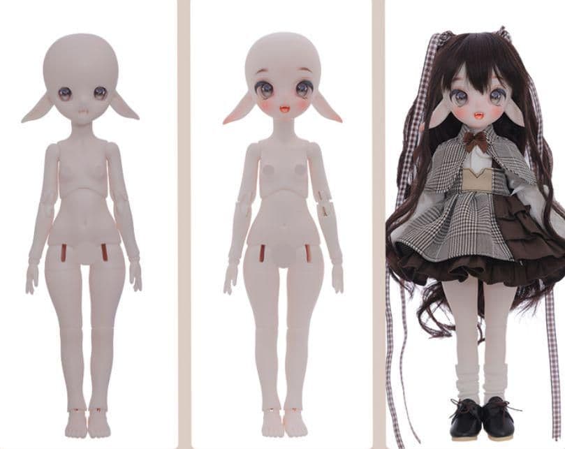 WM02 bjd 1/6 ドール本体 Machako 球体関節人形 ハンドメイド