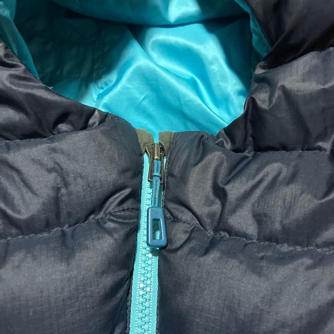 【美品】パタゴニア レディースダウンセーターフーディ ネイビー Mサイズ