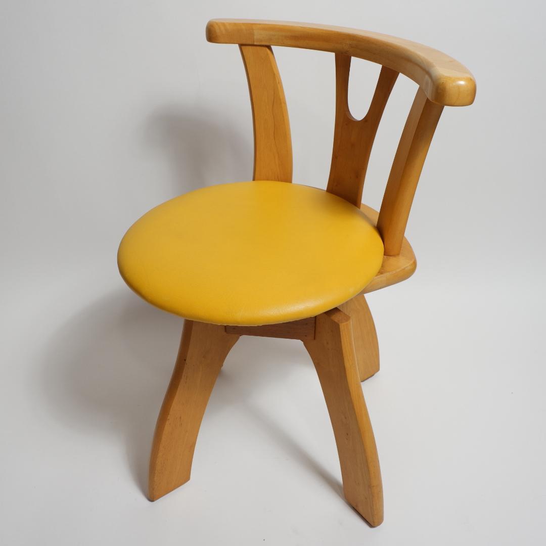 Starindo Prima 木製回転チェア 4脚セット カフェ風 ダイニング