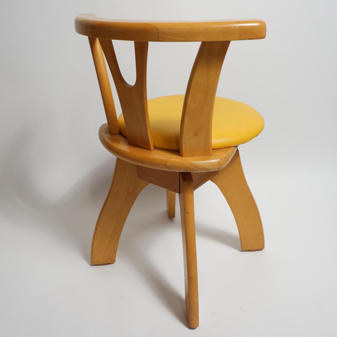 Starindo Prima 木製回転チェア 4脚セット カフェ風 ダイニング