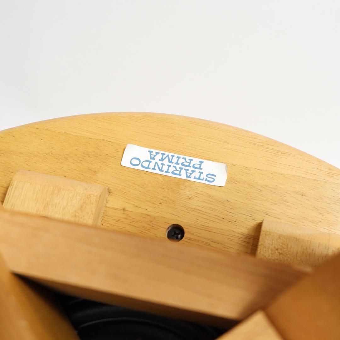 Starindo Prima 木製回転チェア 4脚セット カフェ風 ダイニング