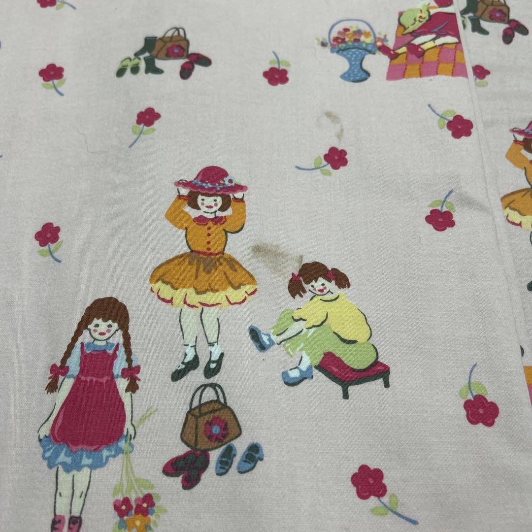 ローラアシュレイ　コットンカーテン　イギリス製　ヴィンテージ