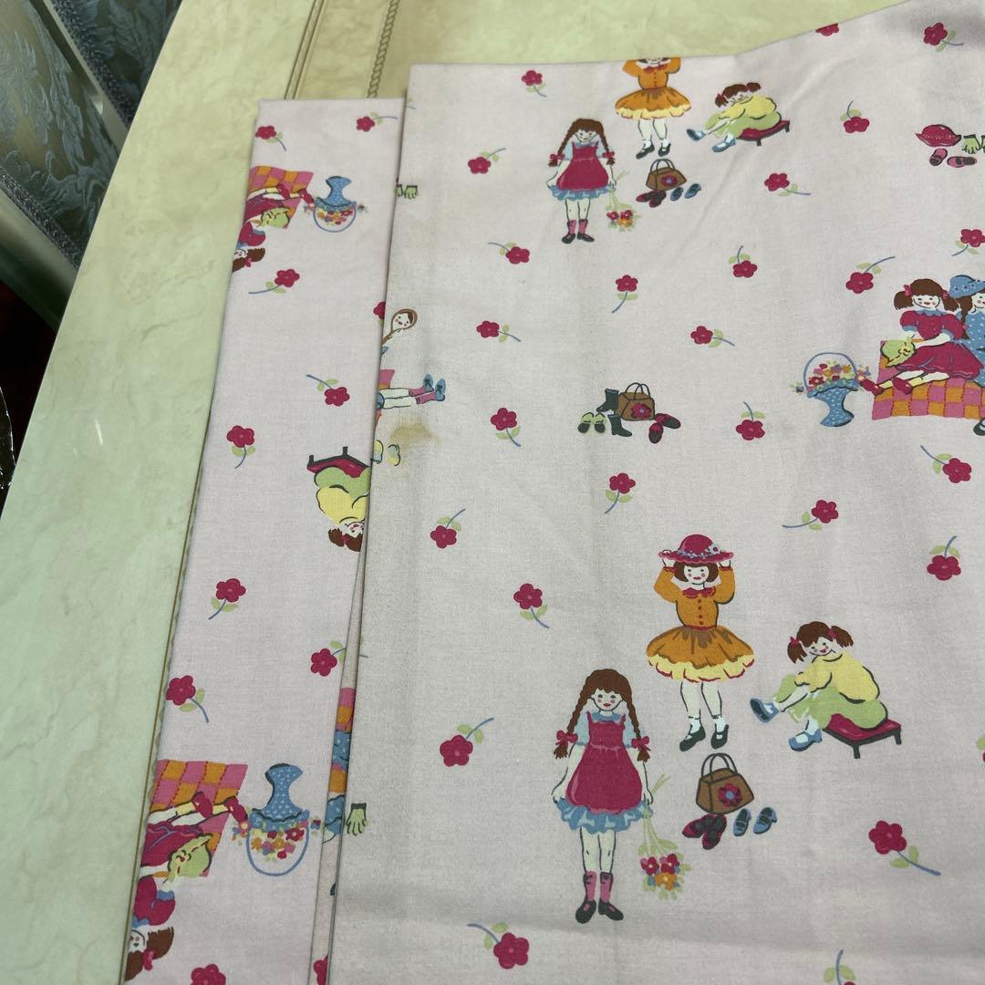 ローラアシュレイ　コットンカーテン　イギリス製　ヴィンテージ