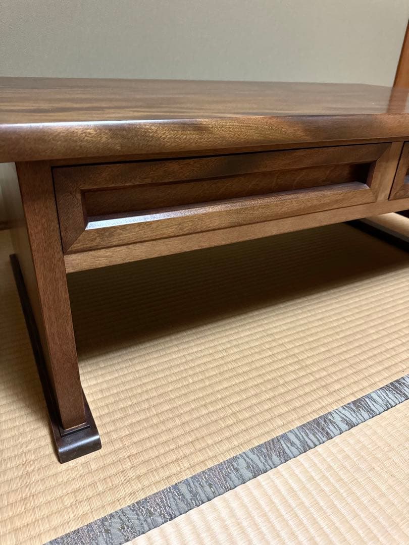 希少＆美品 九州民芸家具 桜無垢 文机 美品 高級民芸テーブル 座卓
