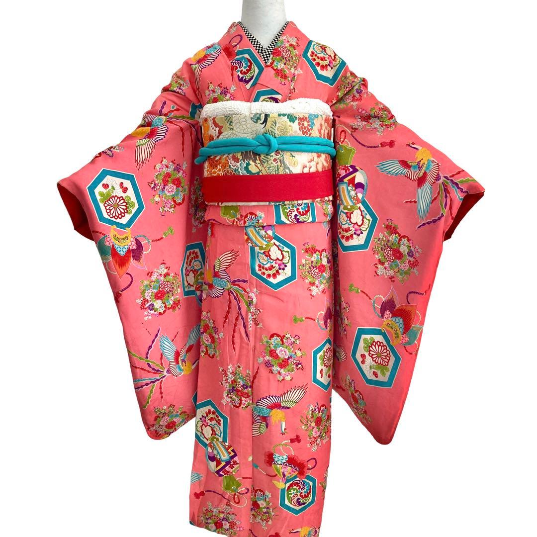 ★ tomo★アンティーク　女の子　子供着物　NO18