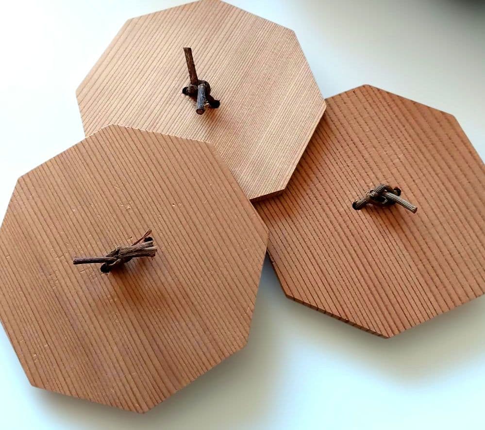 【土渕陶あん】蓋付き　小鉢　山葡萄　撫子　芙蓉