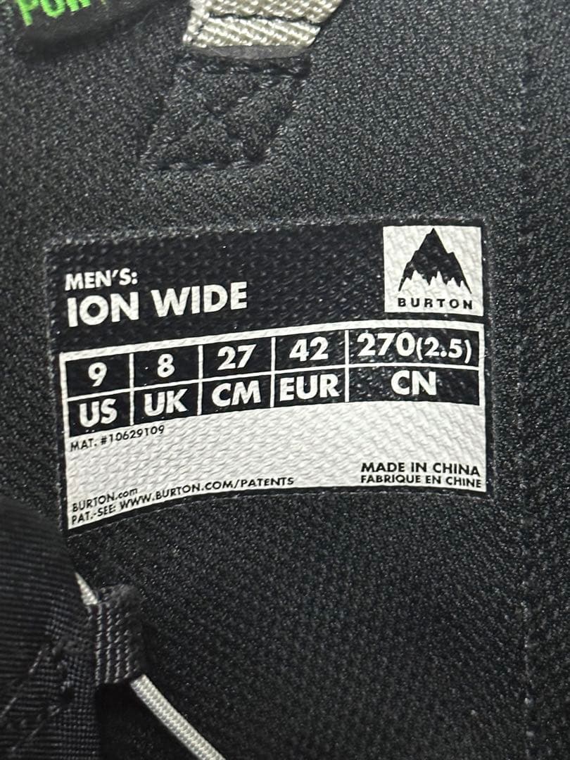 22/23 ION 27.0cm メンズ　スノーボーブーツ