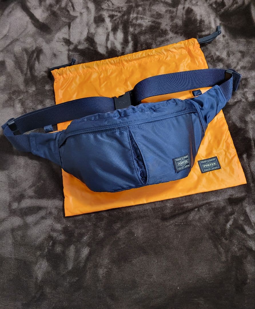 ほぼ未使用‼️PORTER タンカー ボディバッグ アイアンブルー