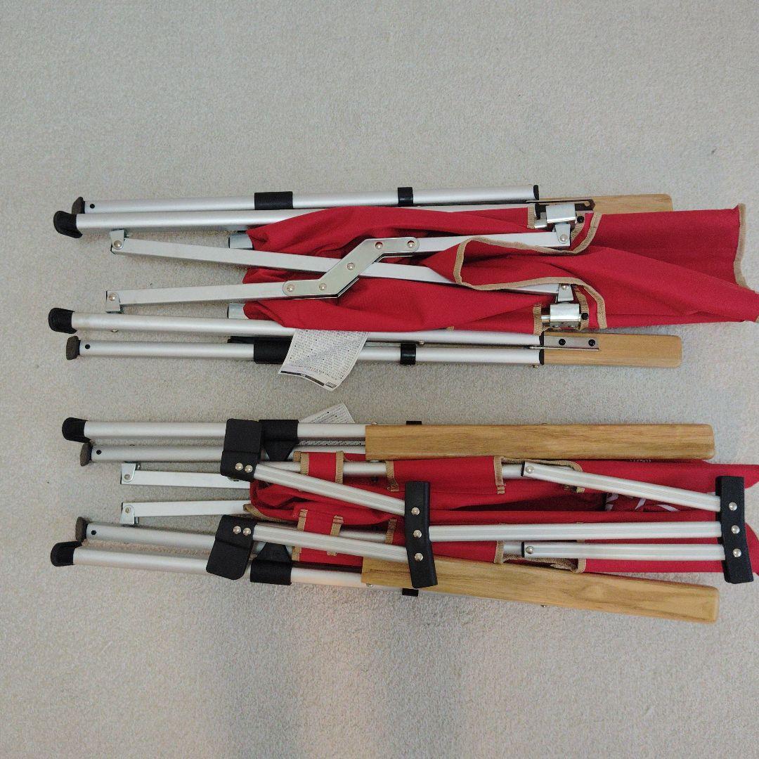 【2個セット】Coleman　レイチェア　レッド
