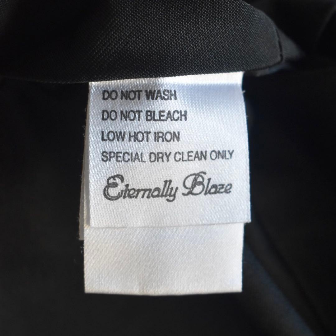 EIKO KONDO 構築フリルデザイン ロングジャケットワイヤー 黒 立体裁断