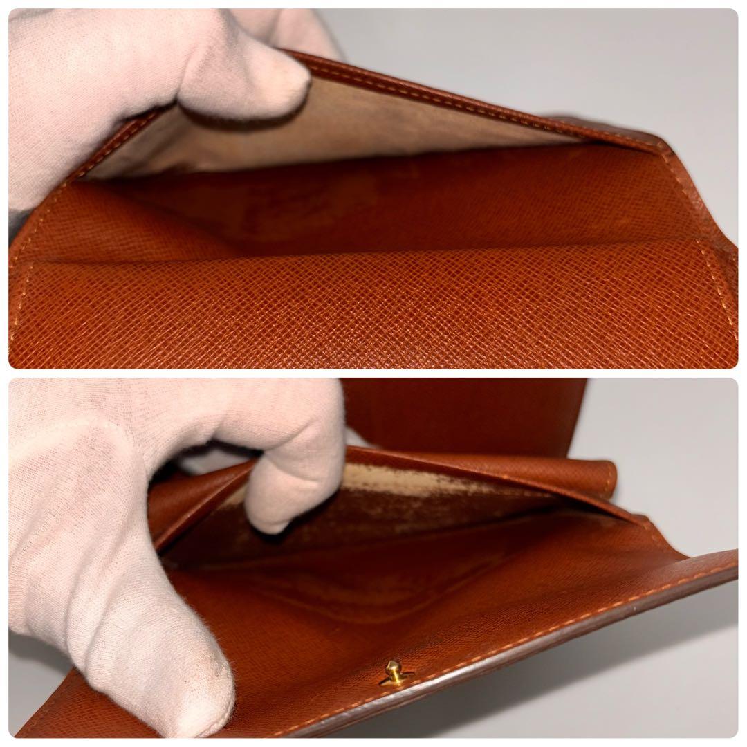 【鑑定済み】ルイヴィトン✨モノグラム✨エテュイパピエ 三つ折り財布