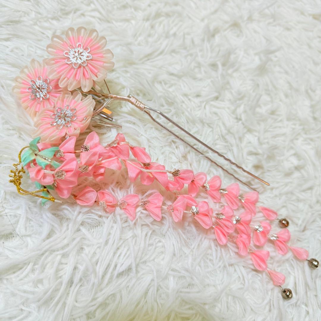 七五三　7歳　女の子　フルセット　正絹　紫　箱せこ　753 祝着