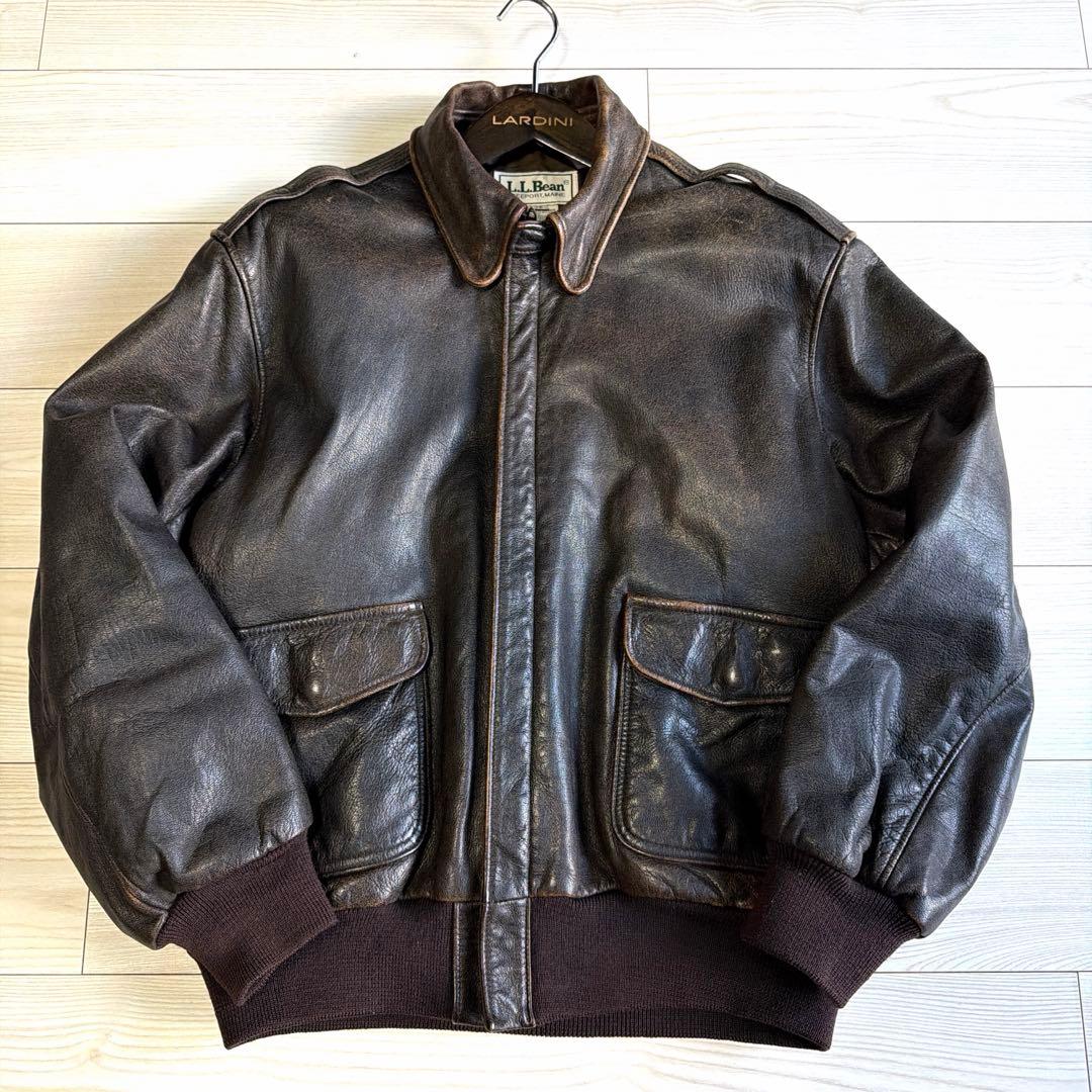 極上　70〜80s L.L.BEAN A-2 ジャケット　USA talon