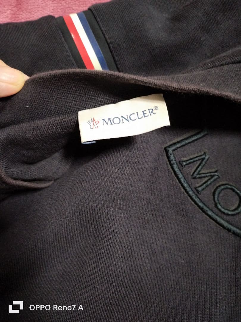 MONCLER モンクレール バックライン スウェット ネイビー サイズXL