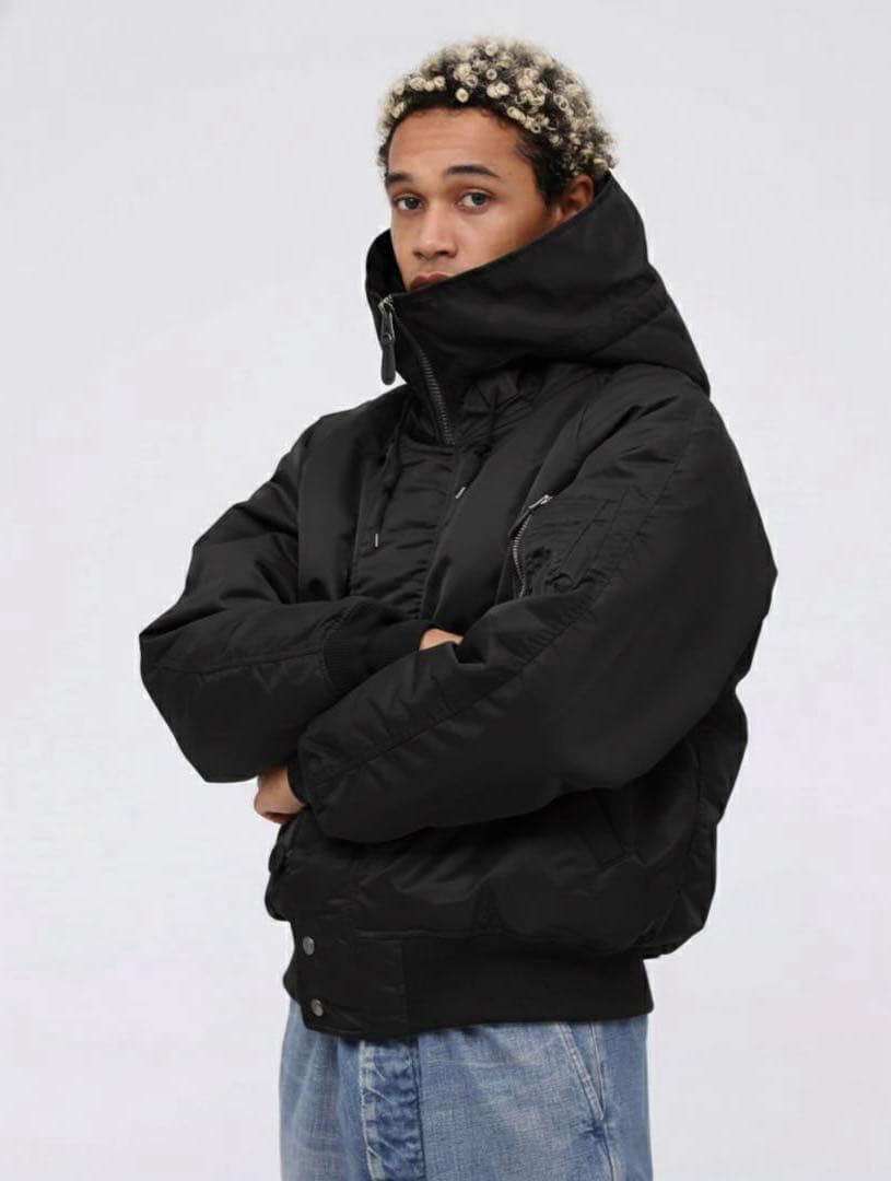 に*ん様 avirex n2b フライトジャケット　ブラック　L ファー欠品