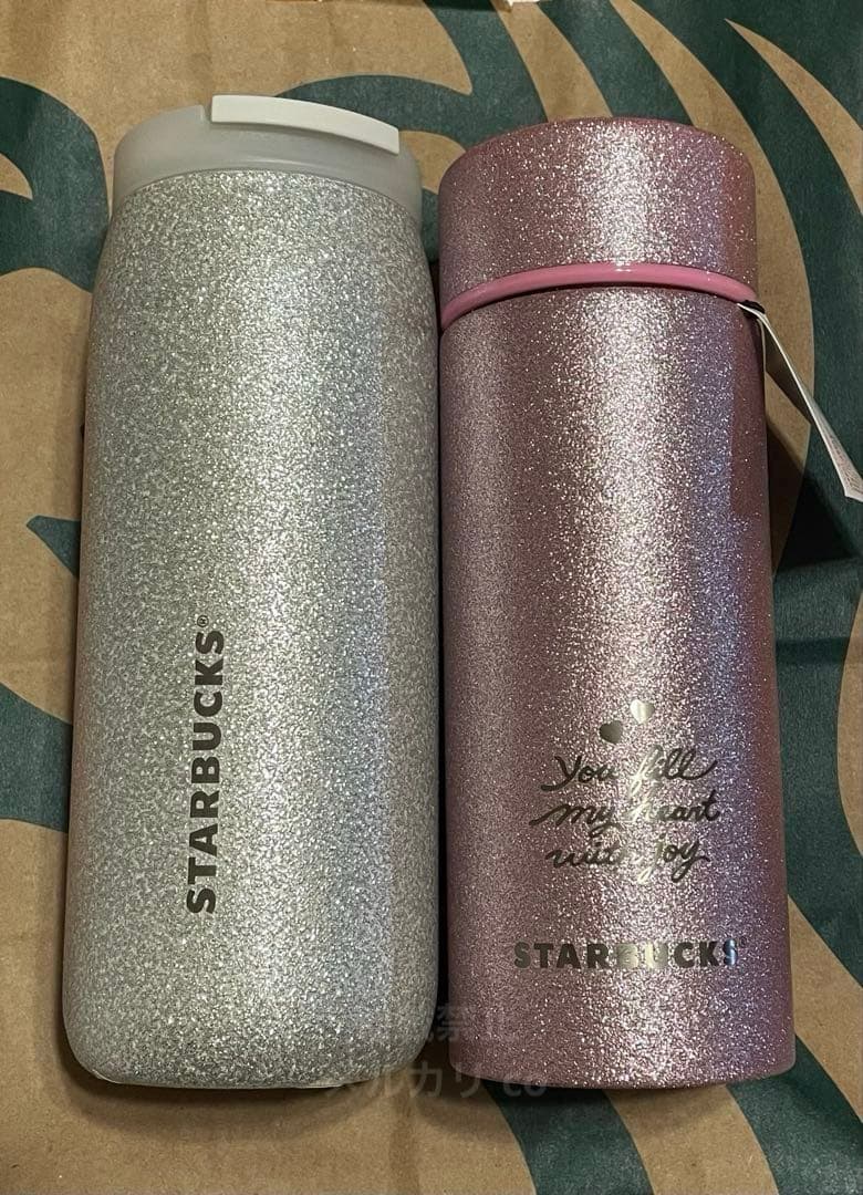 スタバ ステンレスボトル コースター 2024 2026 グリッター 3点