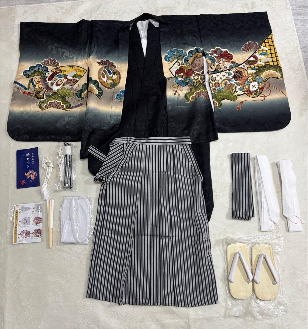 男の子　七五三　5歳袴　フルセット