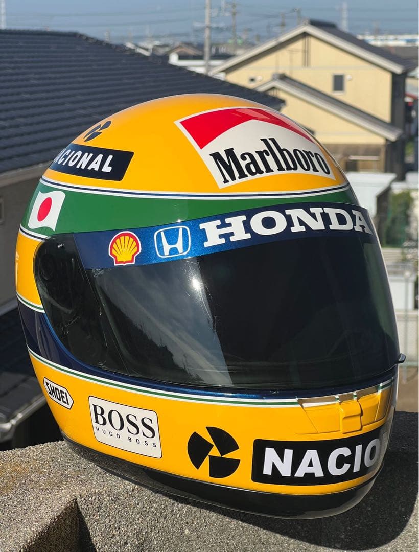 Shoei X-8セナ仕様 鈴鹿1992 フルリペイント コレクションヘルメット