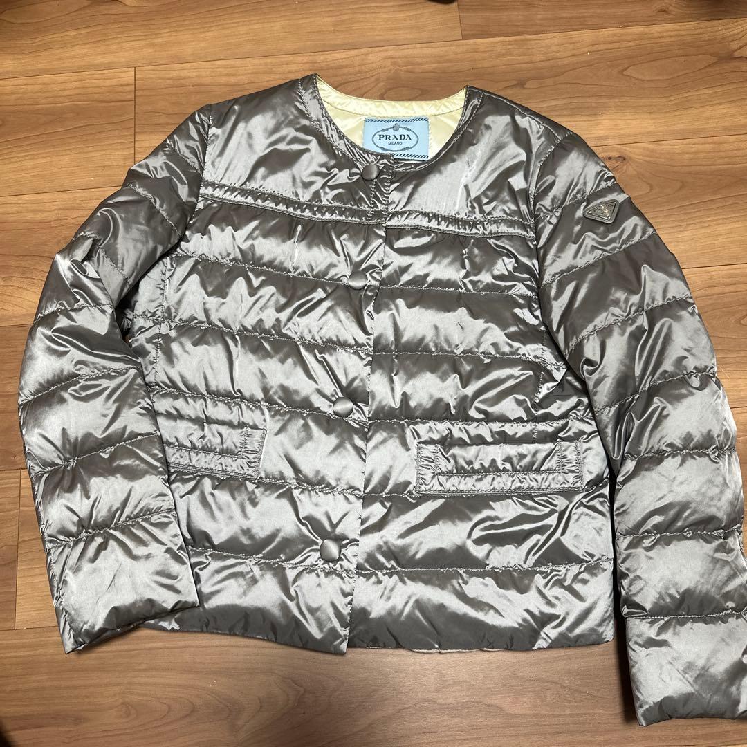 PRADA グレー ダウンジャケット サイズ40
