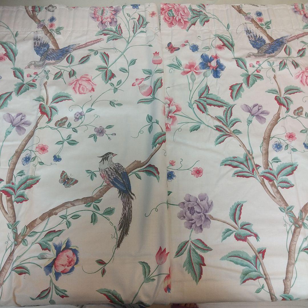 エルベデン ハンドメイドカーテン ローラアシュレイ 綿生地