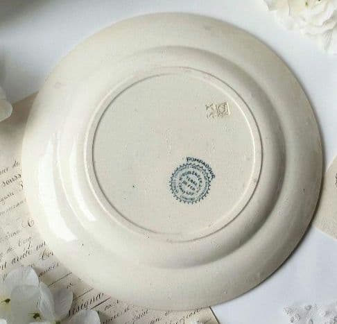 美品　ジョワジールロワ　ポンパドール　平皿　フランスアンティーク