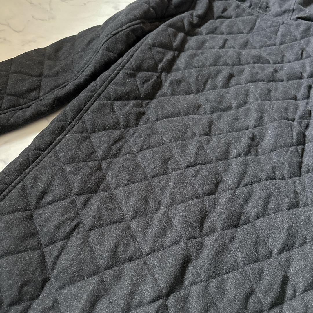 【23区】近年モデル　洗える　フード付き　ロング　ダウンコート　ブラック　38M