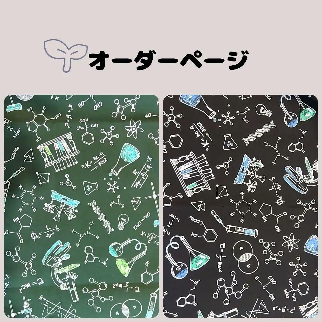○化学式　実験○ランチョンマット　巾着袋　給食袋　コップ袋など