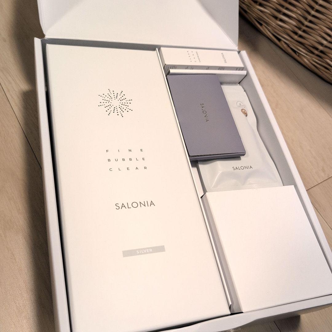 SALONIA ファインバブルクリア シャワーヘッド シルバー