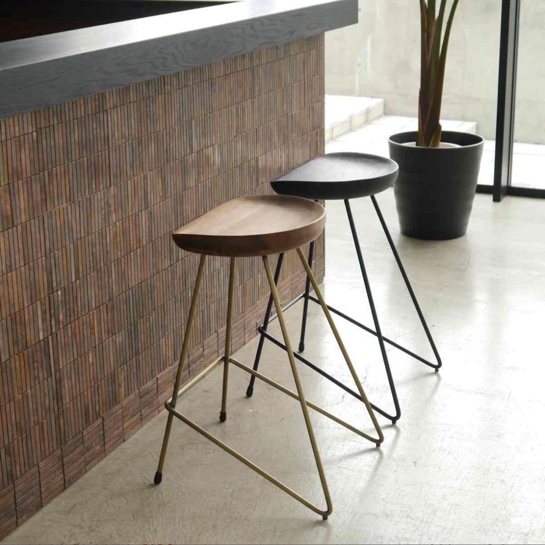 値下！GART(ガルト)マーラハイチェア ブラック カウンターチェア バーチェア