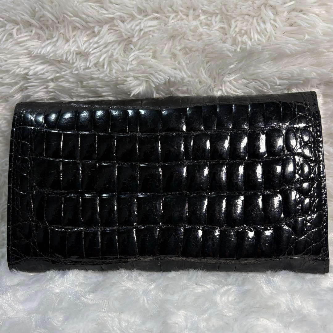 美品✨ロダニア RODANIA クロコダイル 長財布 3つ折り