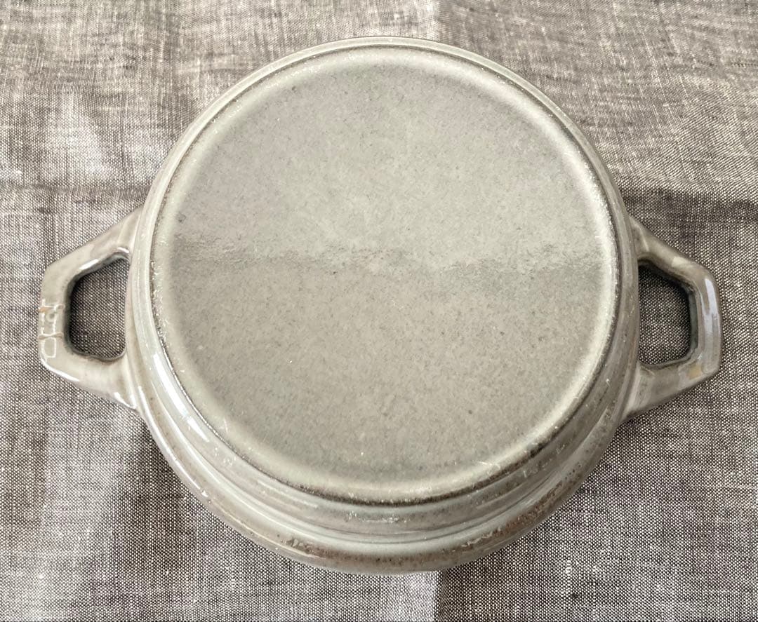 staub XO 12 cm ヴィンテージココット グレー　廃盤 レア ストウブ