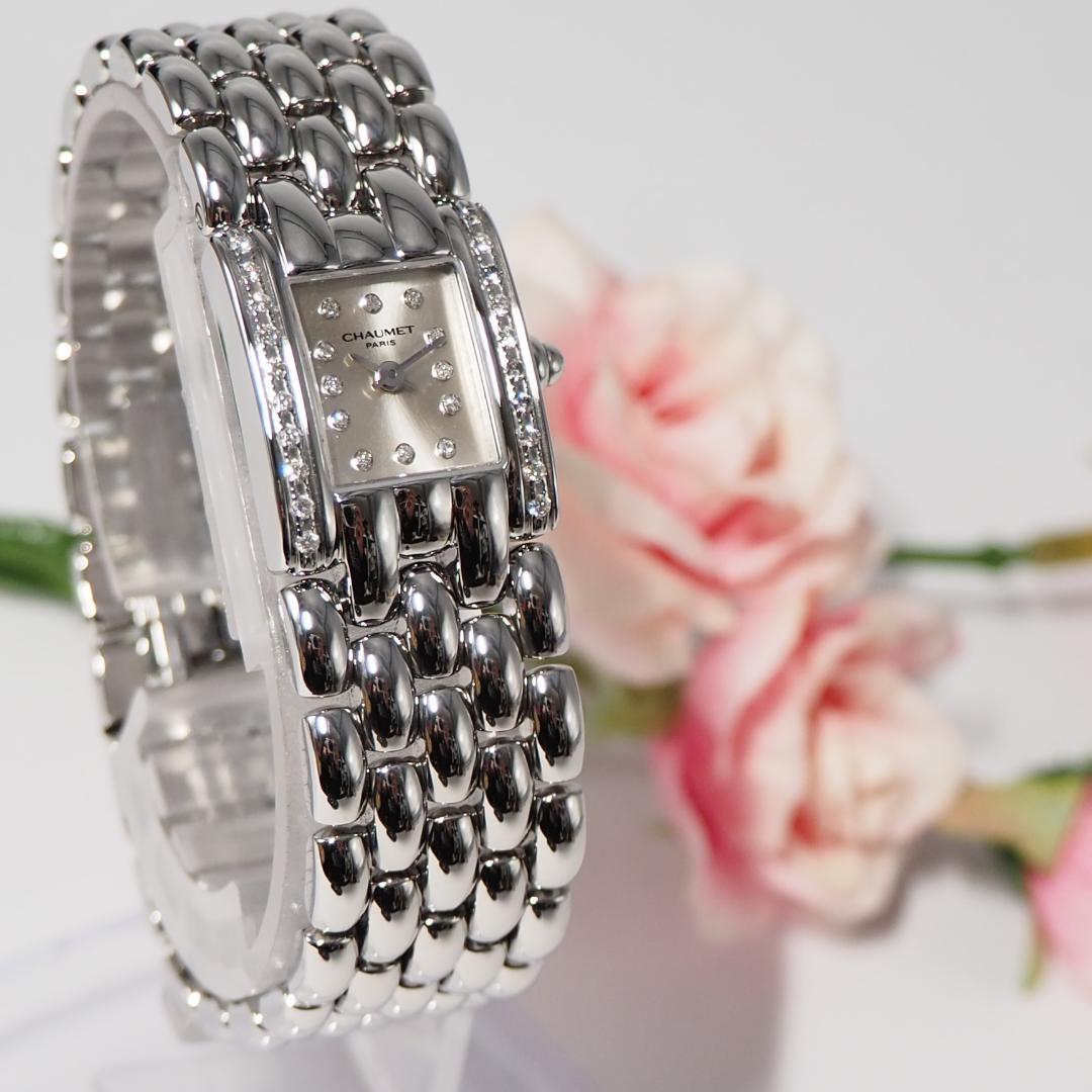 新同品 ショーメ CHAUMET ケイシス ダイヤベゼル 腕時計 箱 H492