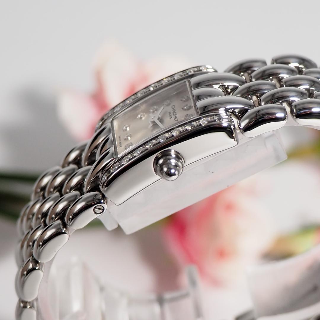 新同品 ショーメ CHAUMET ケイシス ダイヤベゼル 腕時計 箱 H492