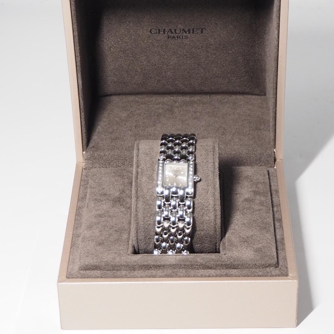 新同品 ショーメ CHAUMET ケイシス ダイヤベゼル 腕時計 箱 H492