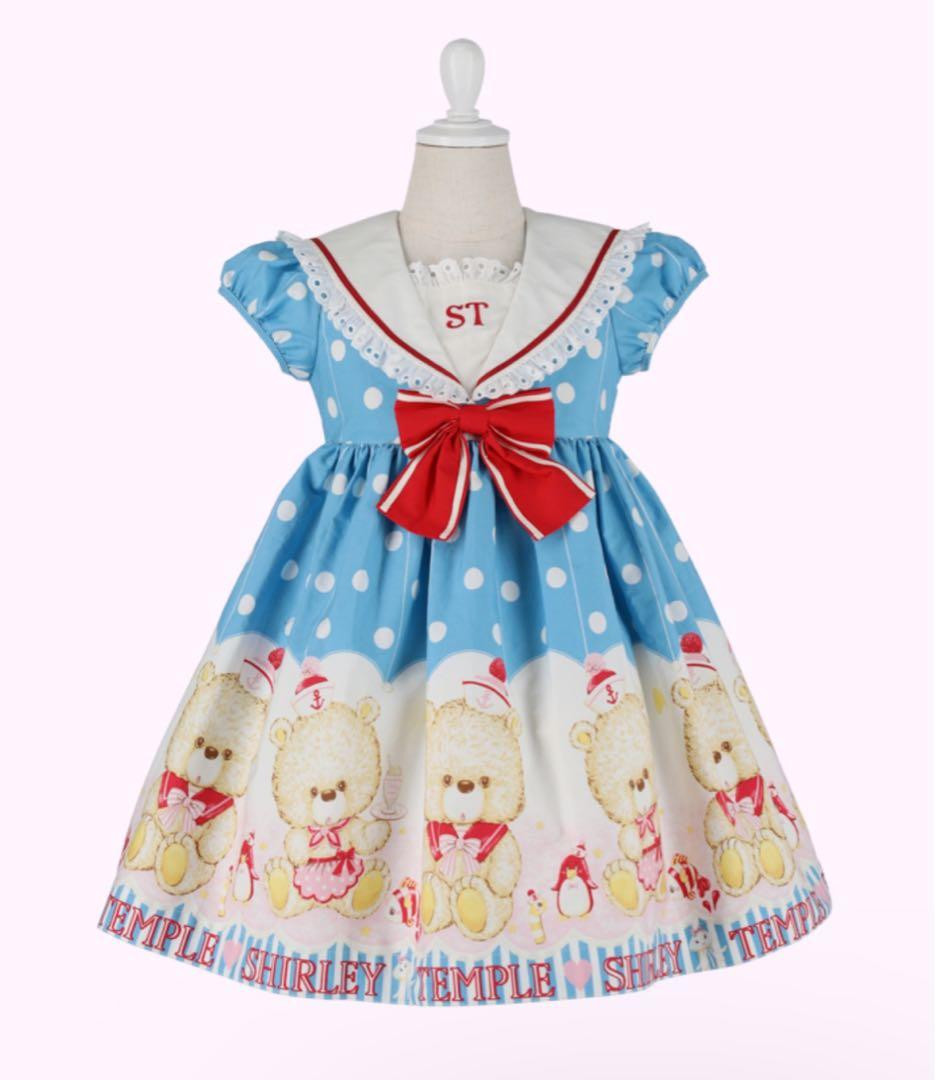 Shirley Temple マリンしろくま　ワンピース