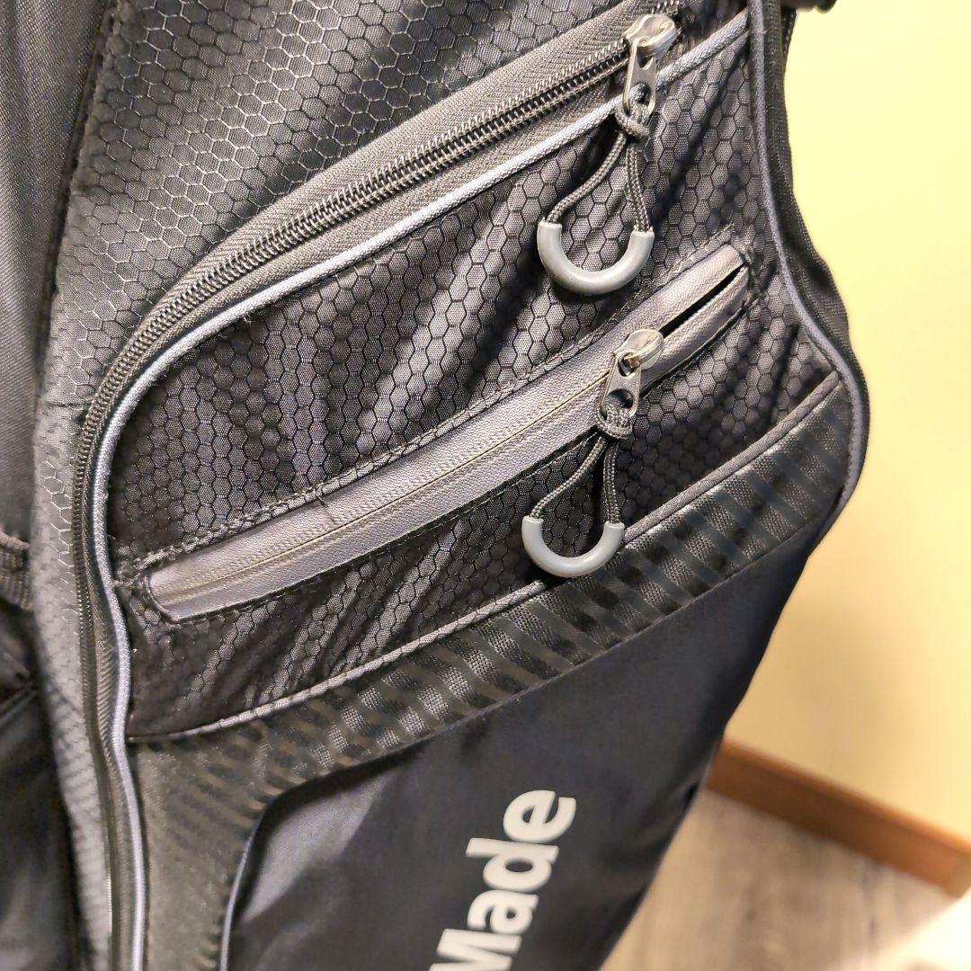 人気のブラック☆TaylorMade☆軽量スタンドキャディバッグ☆9.5型☆中古