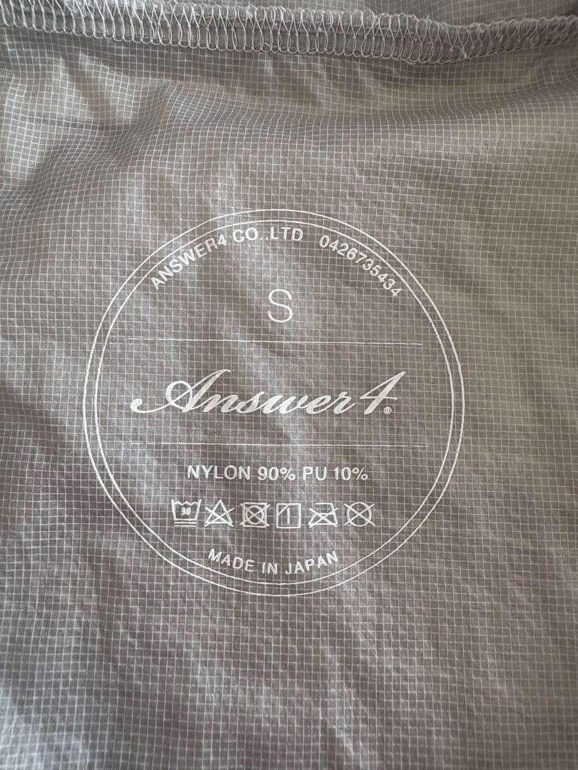 Answer4 ウィンドシェルジャケット【S】