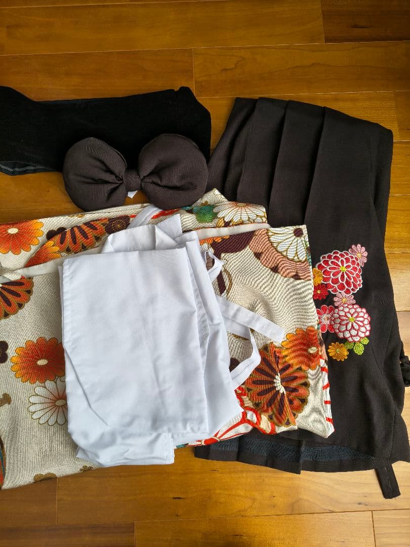 専用　キャサリンコテージ　袴　160 砂色手毬猫×濃茶袴　収納袋付