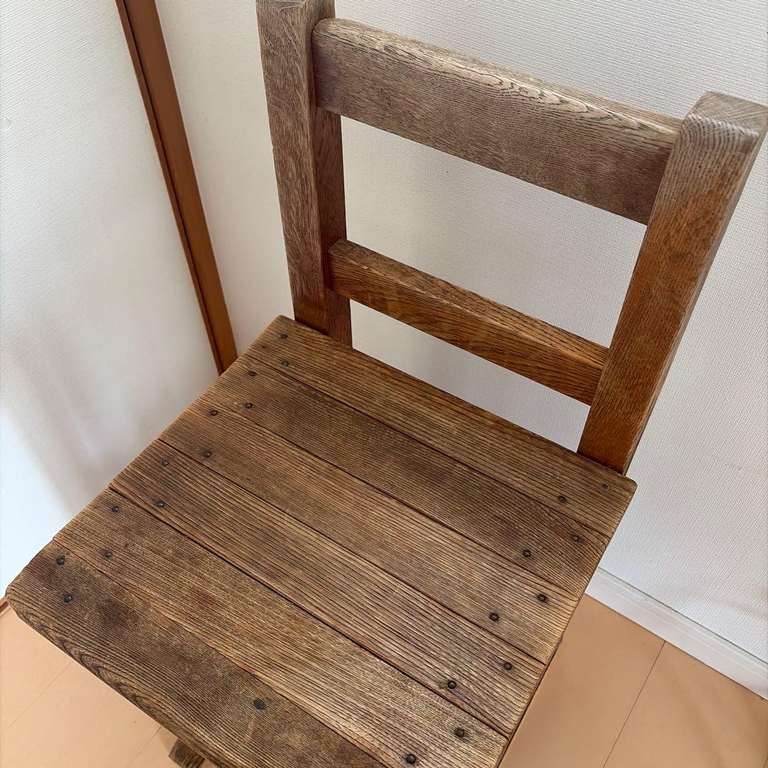 アンティーク椅子　木製　昭和家具　学校の椅子　古道具