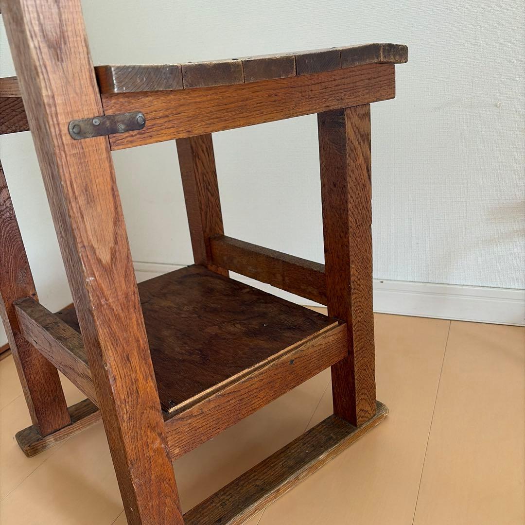 アンティーク椅子　木製　昭和家具　学校の椅子　古道具