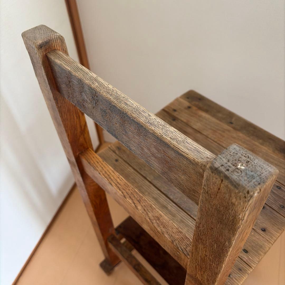 アンティーク椅子　木製　昭和家具　学校の椅子　古道具