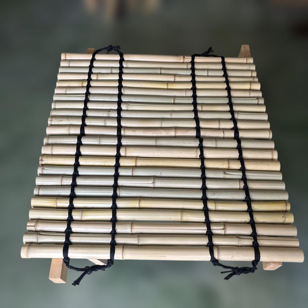 【ポパイさん専用】天然白竹　井戸蓋　2枚編み