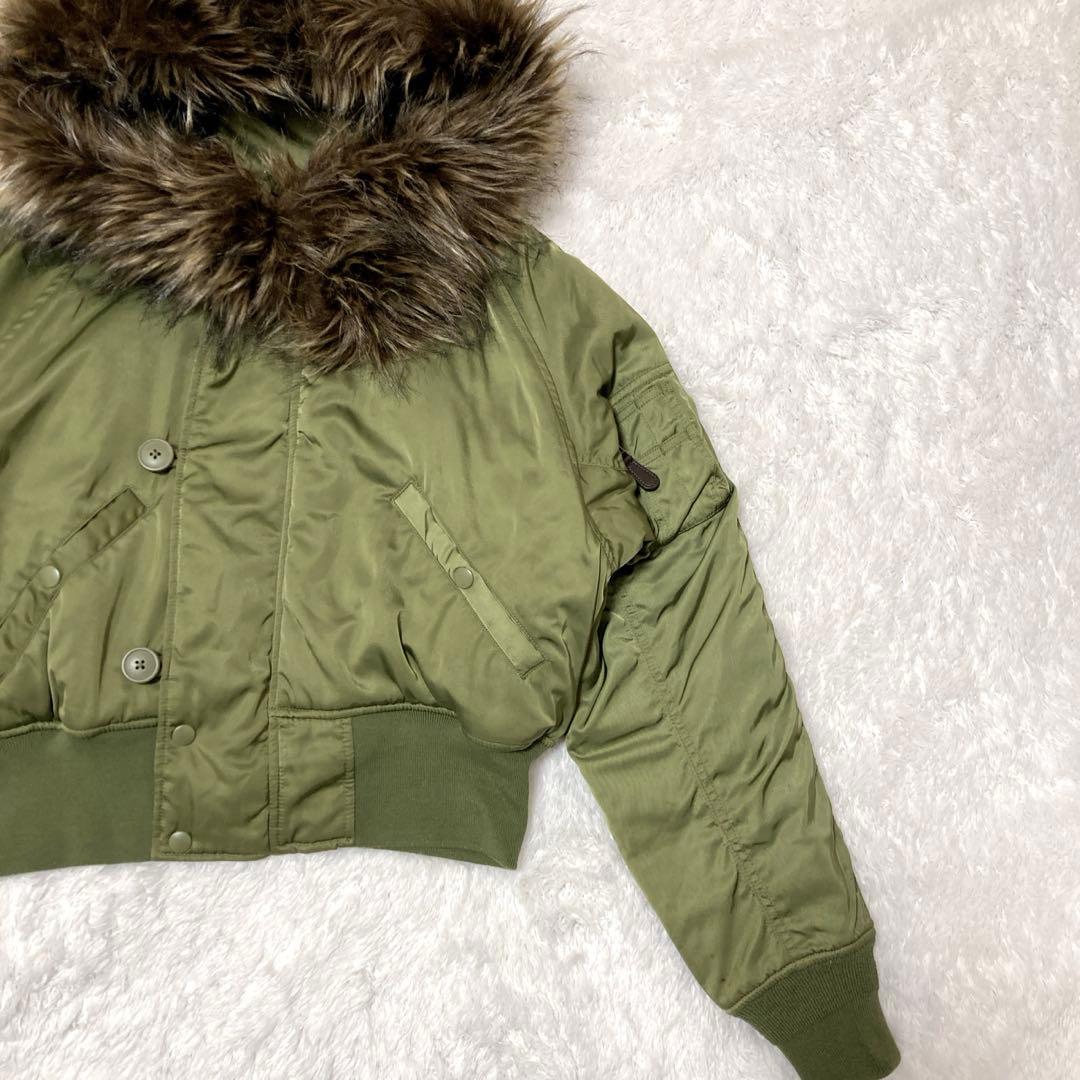 完売 AZUL by moussy オリーブグリーン N-2B サイズS Y2K